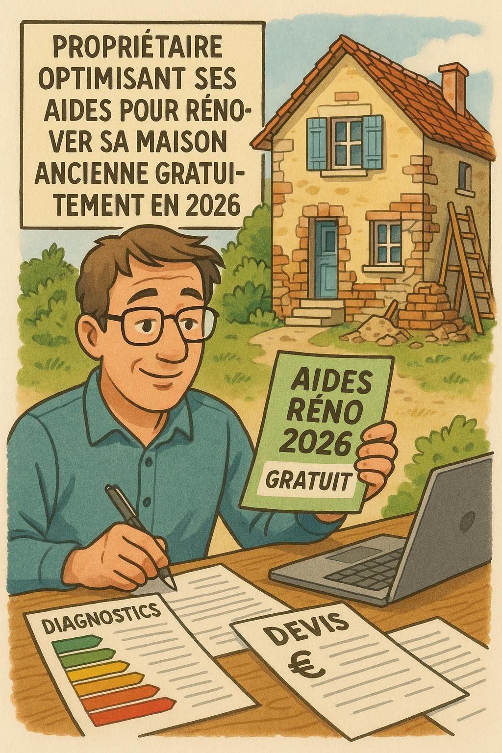 découvrez toutes les aides disponibles en 2026 pour rénover gratuitement votre maison ancienne. guide complet des subventions et dispositifs financiers.